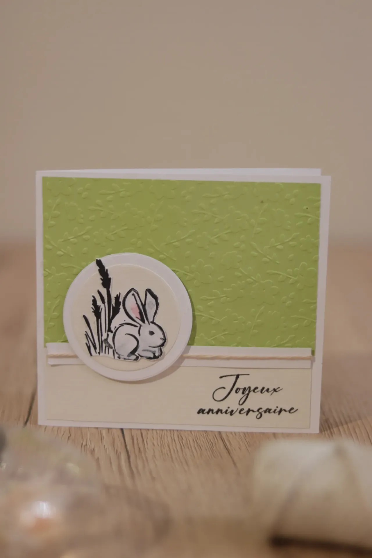 Carte Lapin d'anniversaire