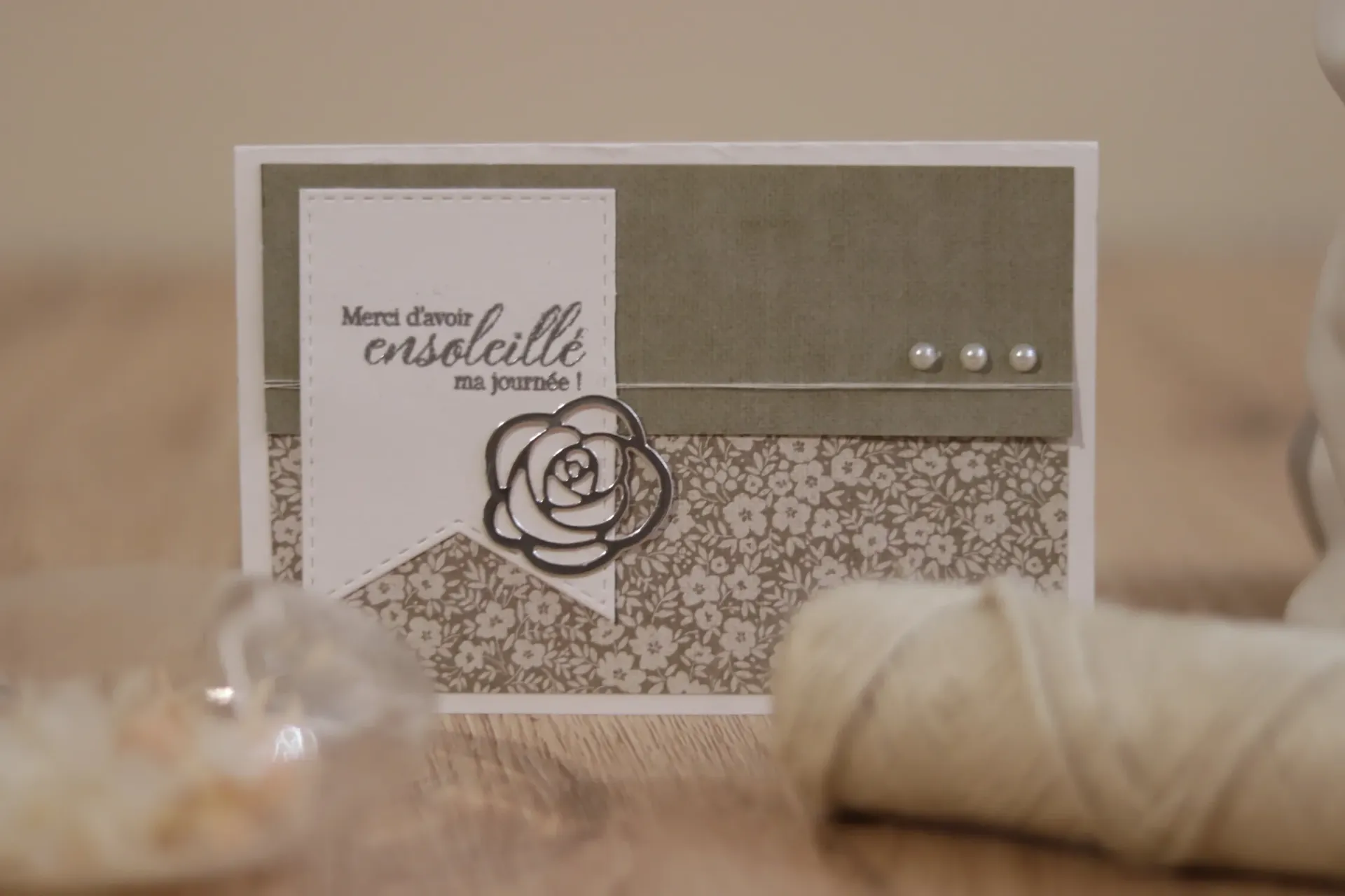 Carte Remerciement ensoleillé